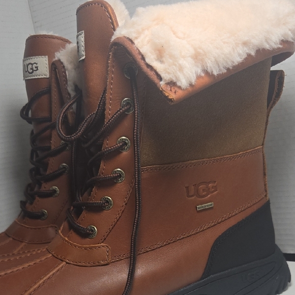 UGG Men's Butte Worchester Brown Leather Waterproof Vibram Boots 5521 Size 11.5 - Picture 2 of 5